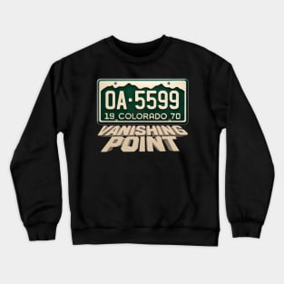 Vanishing Point - Plate & 3D Text Crewneck Sweatshirt